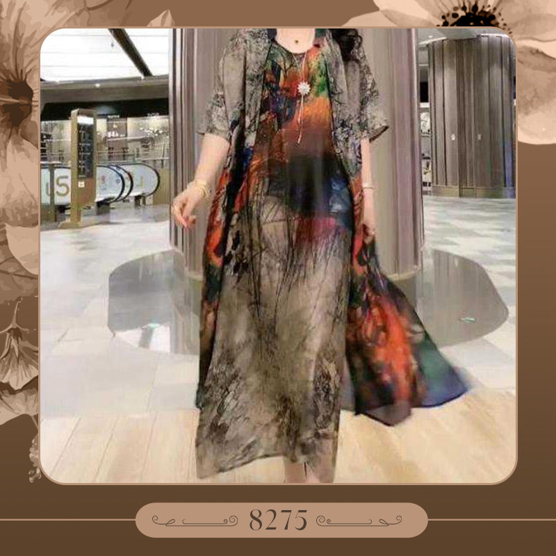 💝Women’s Print Dress 2-piece Set