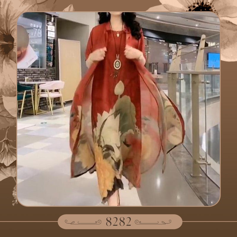 💝Women’s Print Dress 2-piece Set