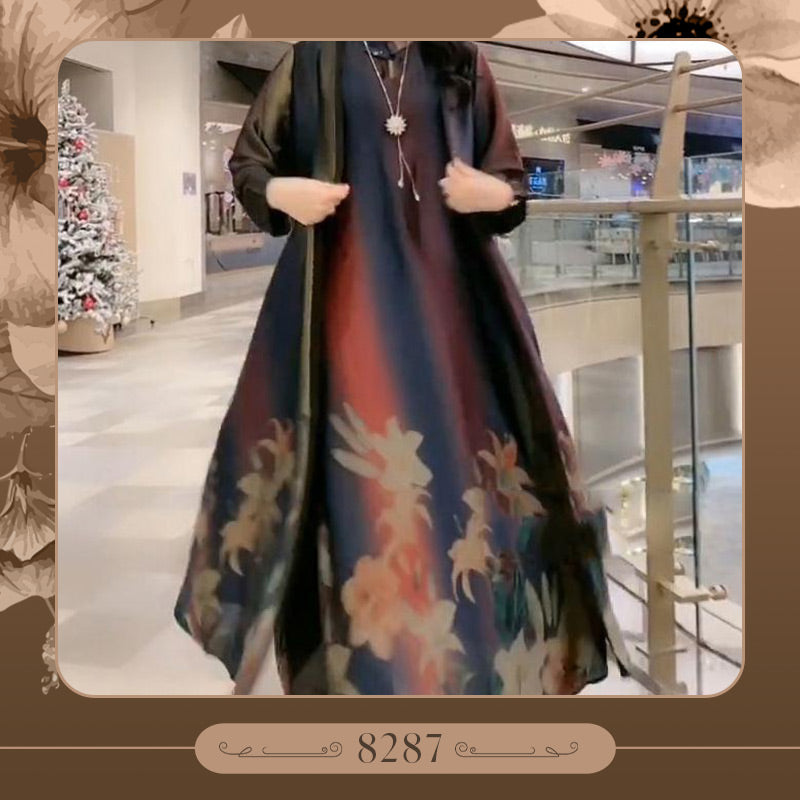 💝Women’s Print Dress 2-piece Set