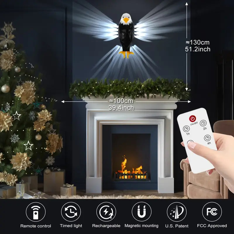 Eagle Projection LED Night Light With Remote