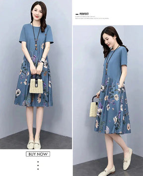 🔥HOT SALE🔥High-end Cotton and Linen Dress