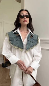 Urban Flare Denim Shirt Dress