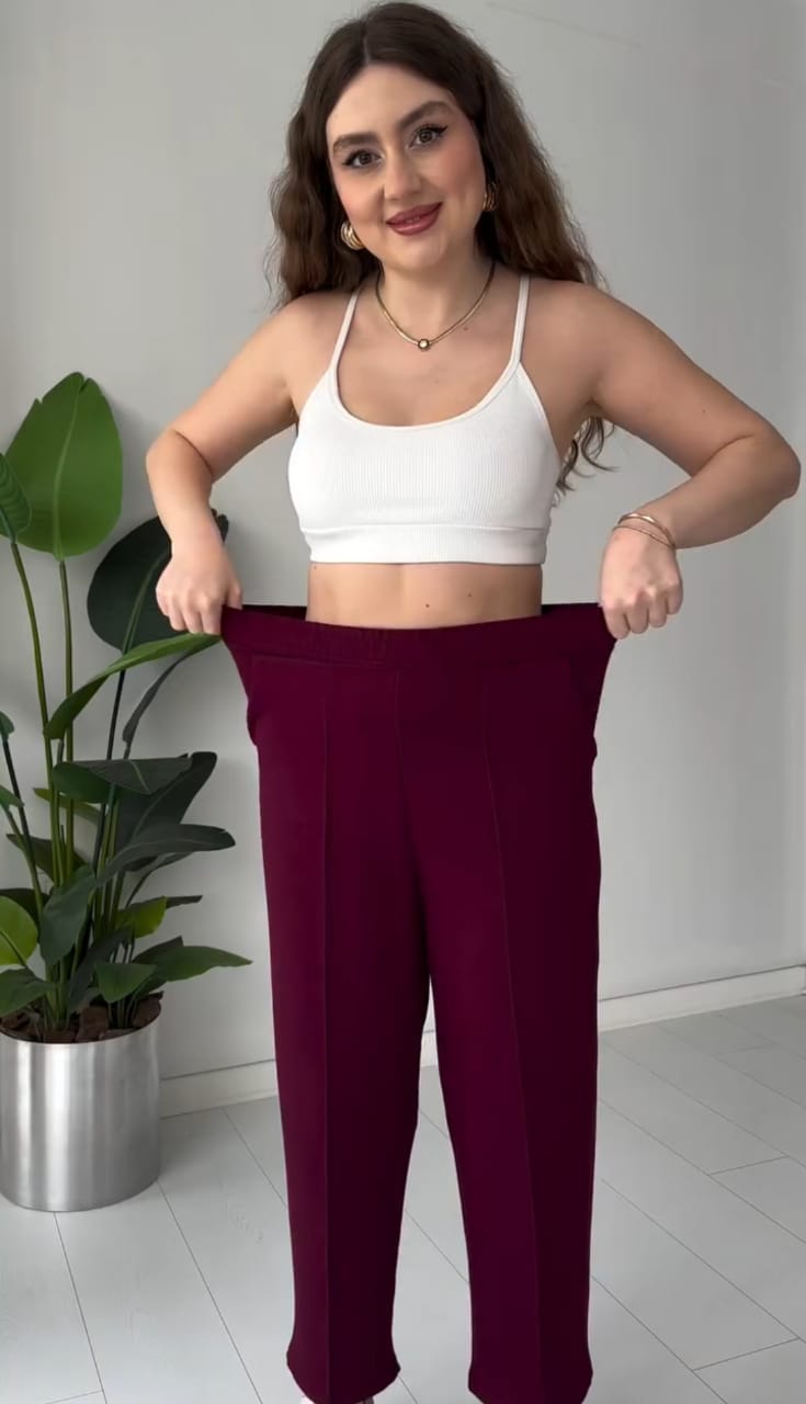 Striped-Collar Layered Modal Lounge Set