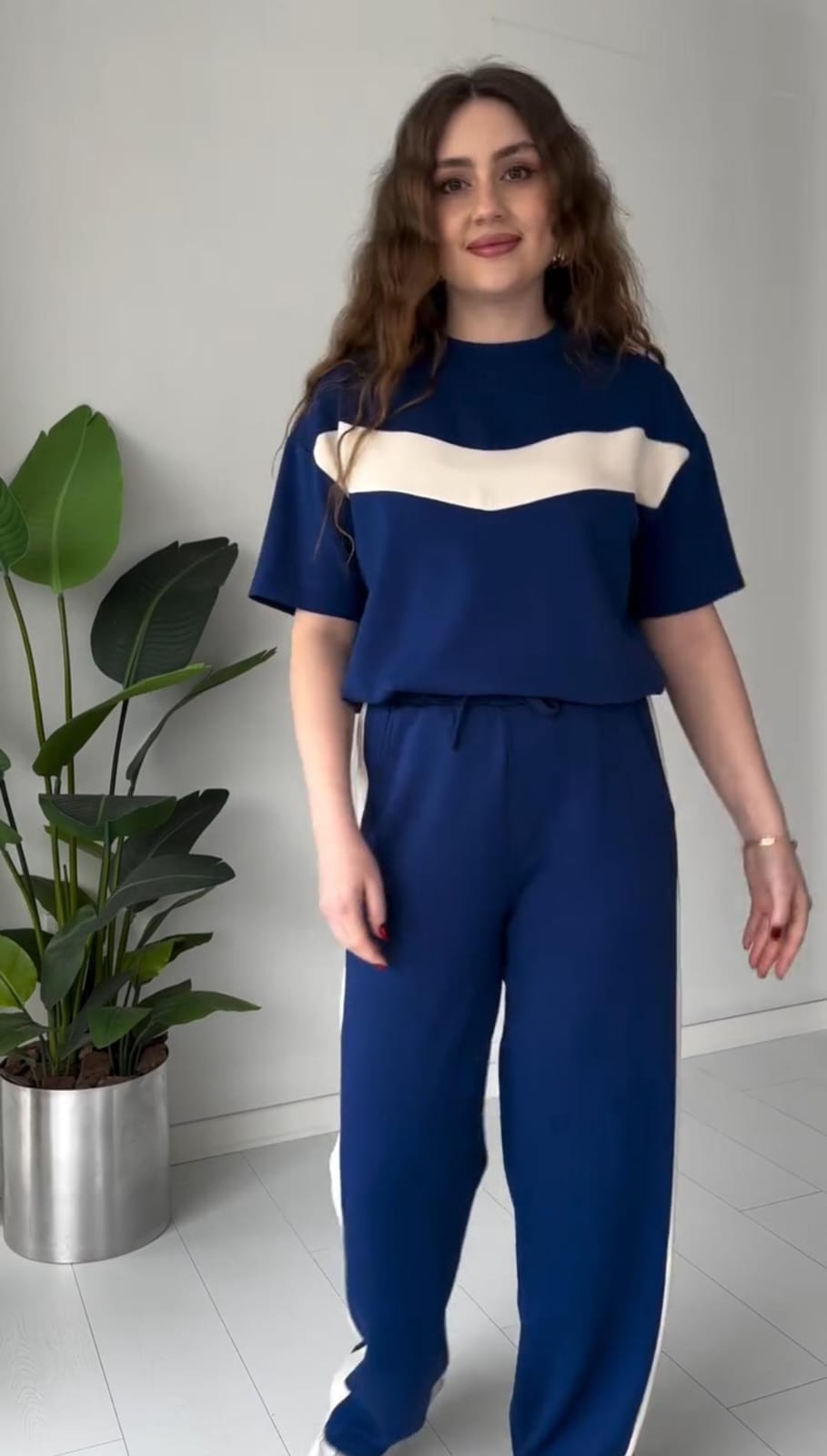 Effortless Chevron Knit Lounge Set