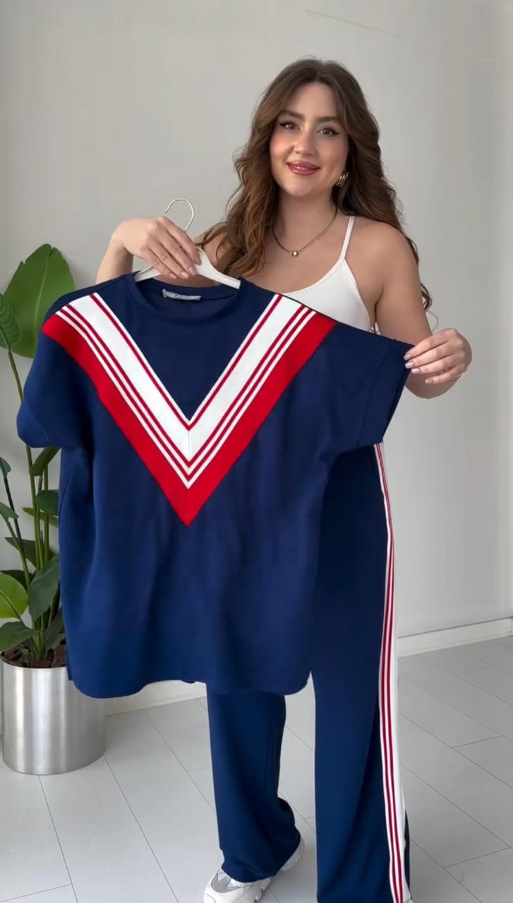 Women's V-Stripes Two-Piece Tracksuit