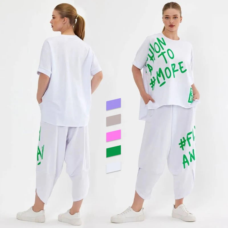 ⏳Time-limited Special⏰ Casual T-Shirt Two Piece Set
