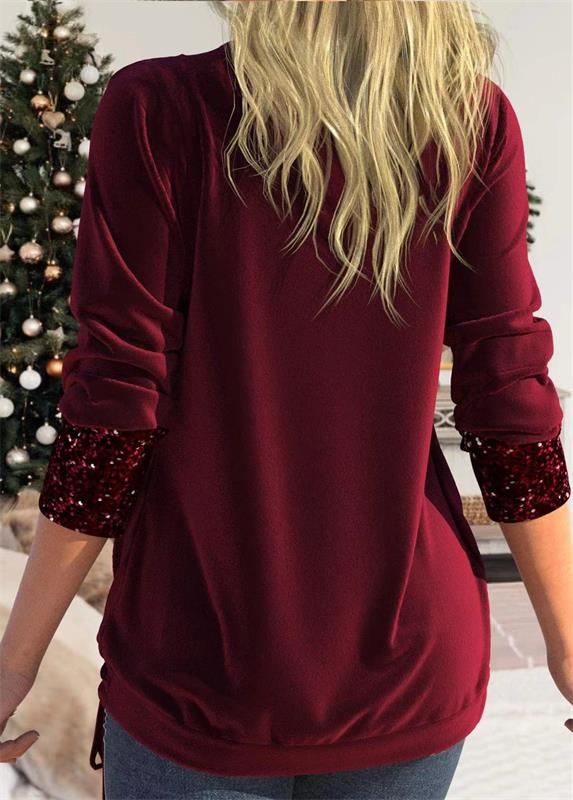 🔥New design🔥Sequin Loose Smocked Fake Two-Piece Top