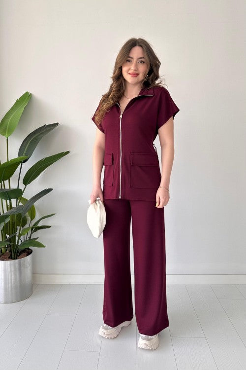 2025 New Design 👗 Zippered Modal Lounge Set