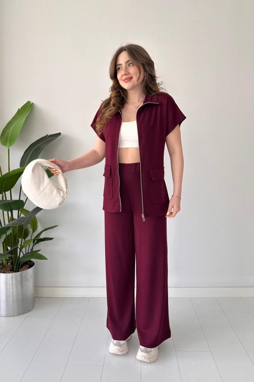 2025 New Design 👗 Zippered Modal Lounge Set
