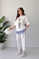 2025 New Design👗✨2-Piece Lounge Set In Figured Modal Suit