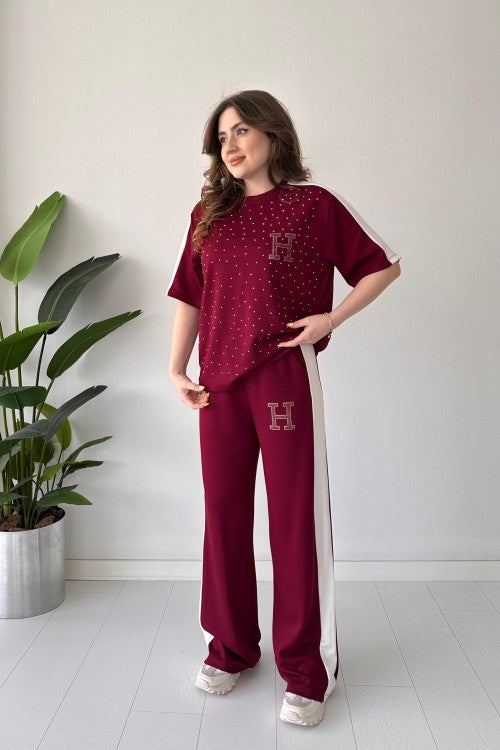 Sparkle H-Embellished Modal Lounge Set