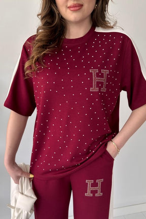 Sparkle H-Embellished Modal Lounge Set