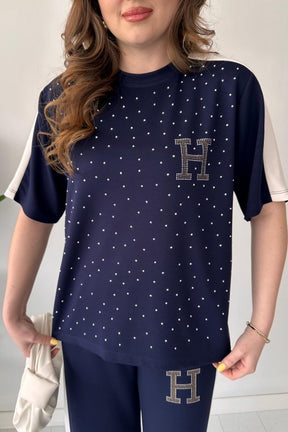 Sparkle H-Embellished Modal Lounge Set
