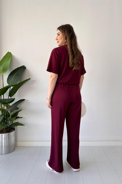 Short Sleeve Basic Suit Set