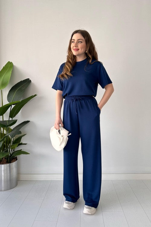 Short Sleeve Basic Suit Set