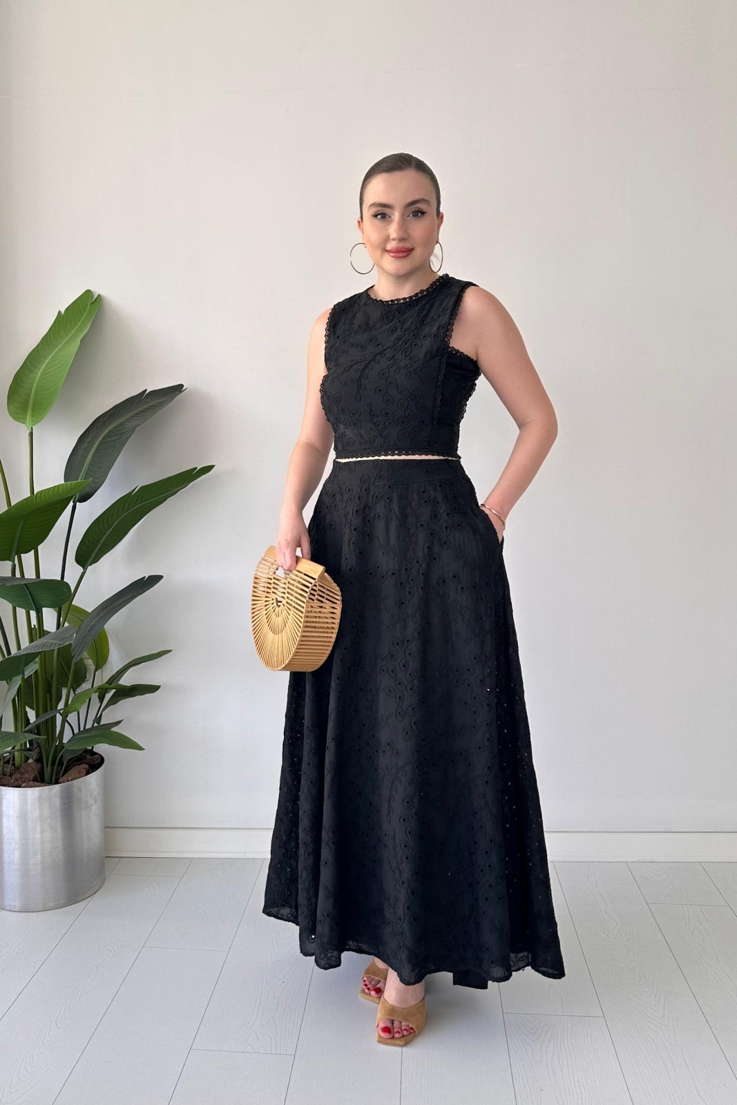 Midnight Flared Skirted Cutaway Two-Piece Suit