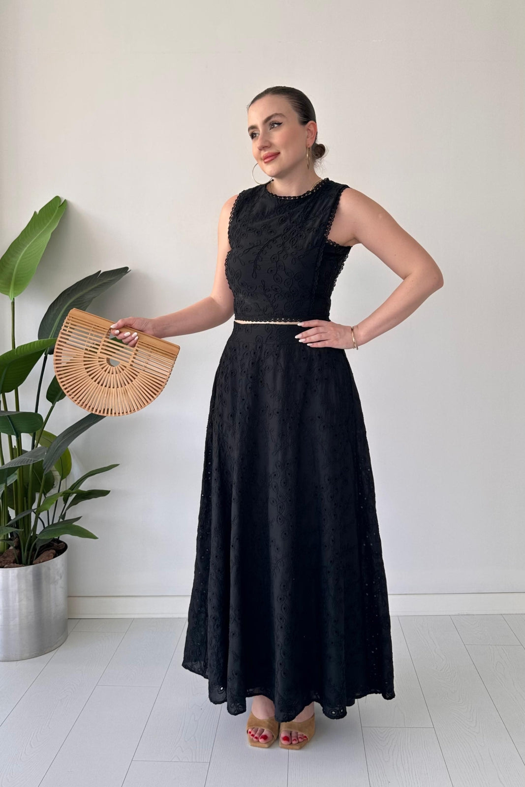 Midnight Flared Skirted Cutaway Two-Piece Suit