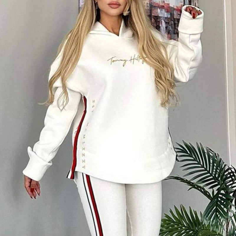 ✨Moonsoon Sale Women's Long Sleeve Striped Casual Hoodie & Pants