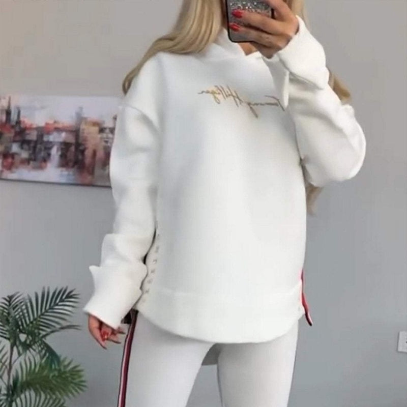 ✨Moonsoon Sale Women's Long Sleeve Striped Casual Hoodie & Pants