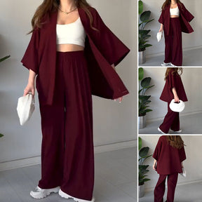🌸Spring Specials🌸 Solid Color 3/4 Sleeve Top and Pants Set