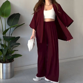 🌸Spring Specials🌸 Solid Color 3/4 Sleeve Top and Pants Set