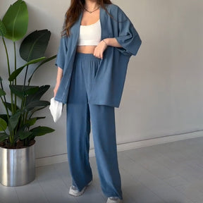 🌸Spring Specials🌸 Solid Color 3/4 Sleeve Top and Pants Set