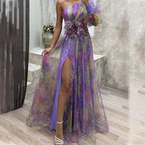 Women's Tulle Irregular Gown Dresses