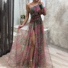 Women's Tulle Irregular Gown Dresses