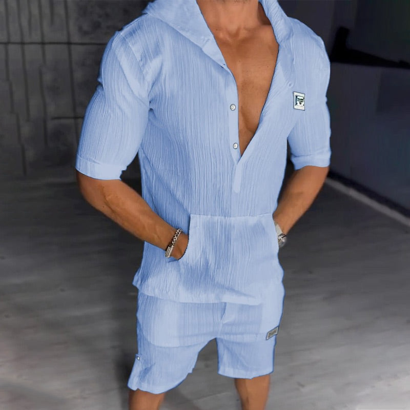 Casual Lightweight Summer Hoodie 2-Piece Set