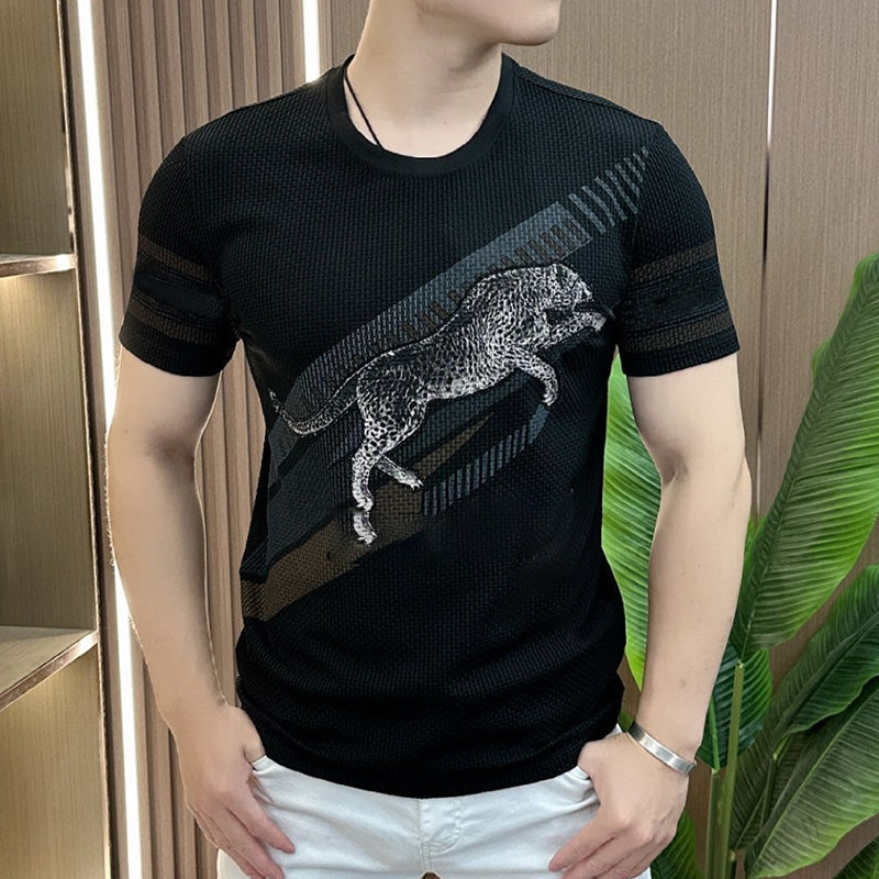 ⏳ Limited time 50% off! 💥Men's Printed Round Neck Short Sleeve T-shirt