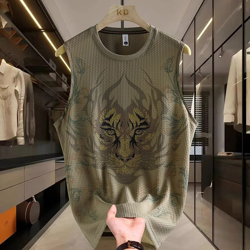 🌞Men's Sleeveless Printed Cool Feeling Vest🌞