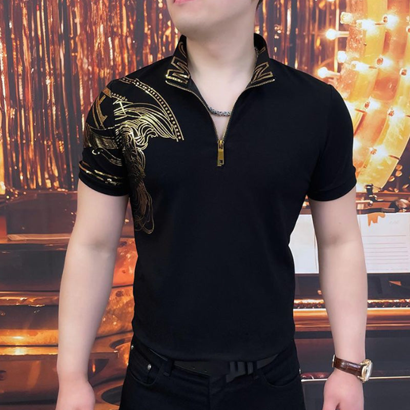 🔥Men's Casual Printed Short Sleeve Top✨