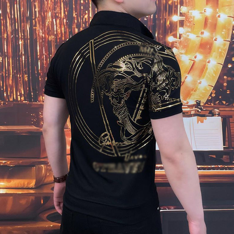🔥Men's Casual Printed Short Sleeve Top✨