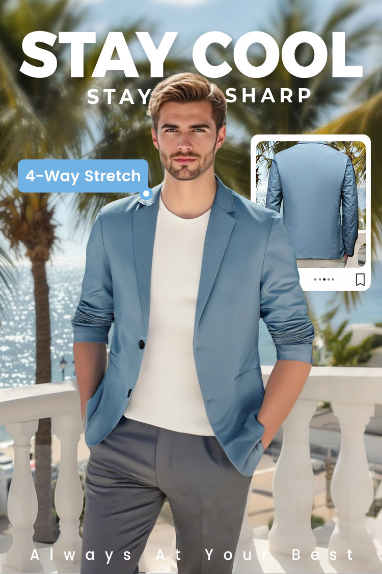 Men's Summer Lightweight Fashion Blazer