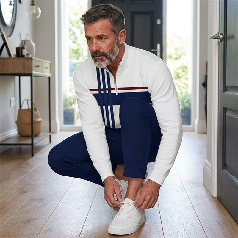 Men's Graphic Print Shirt & Pants Set