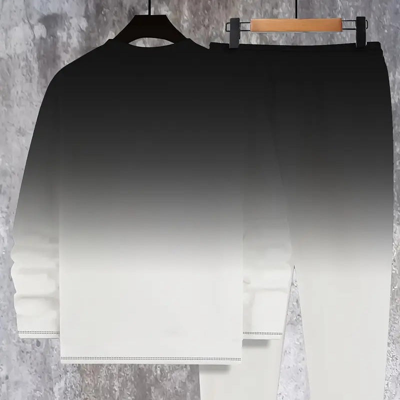 ⏰ Now only 48% off!🔥Men's tracksuit with round neck and gradient colors