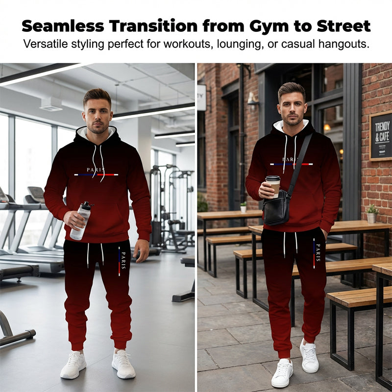 ⏳Time-Limited Special⏰Men's Gradient Tracksuit Set - Hoodie and 2 piece set