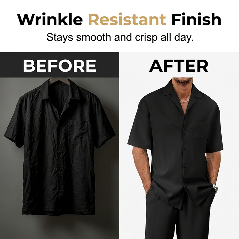 👕 Men's casual 2-piece set, short-sleeved shirt and pants