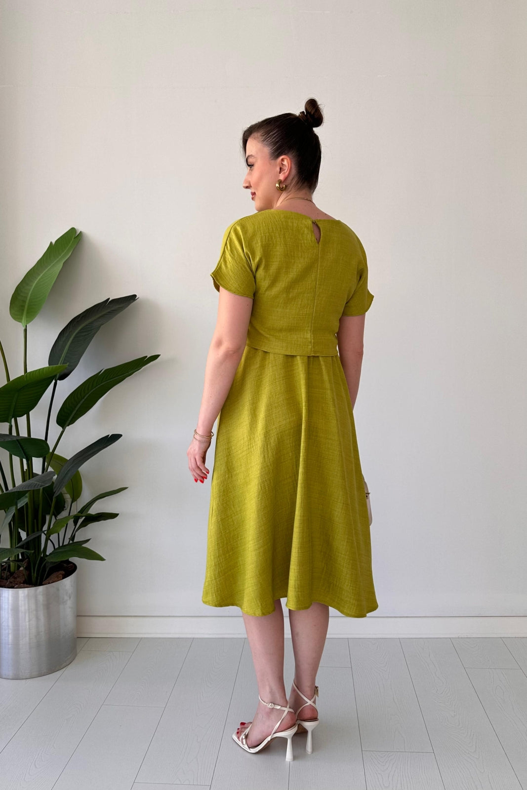 Effortless Two-Tier Midi Dress