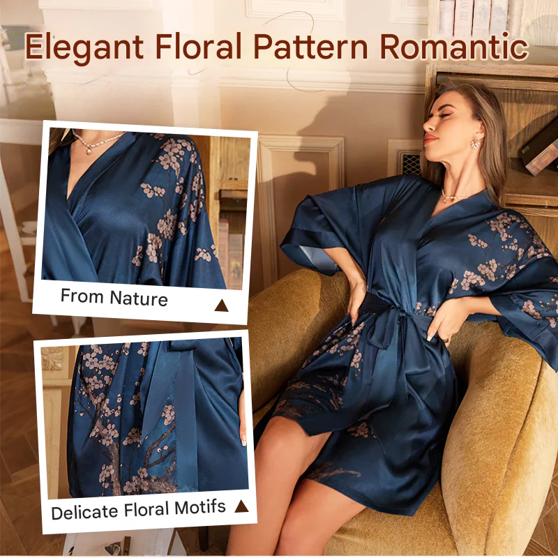 🔥Half price offer🔥Women's floral dressing gown