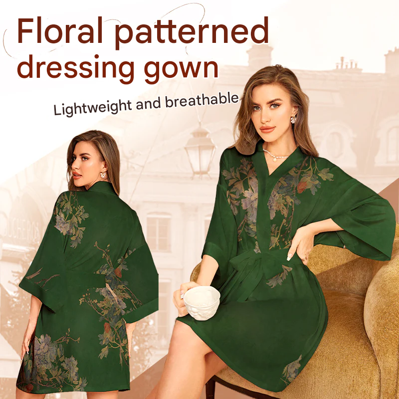 🔥Half price offer🔥Women's floral dressing gown