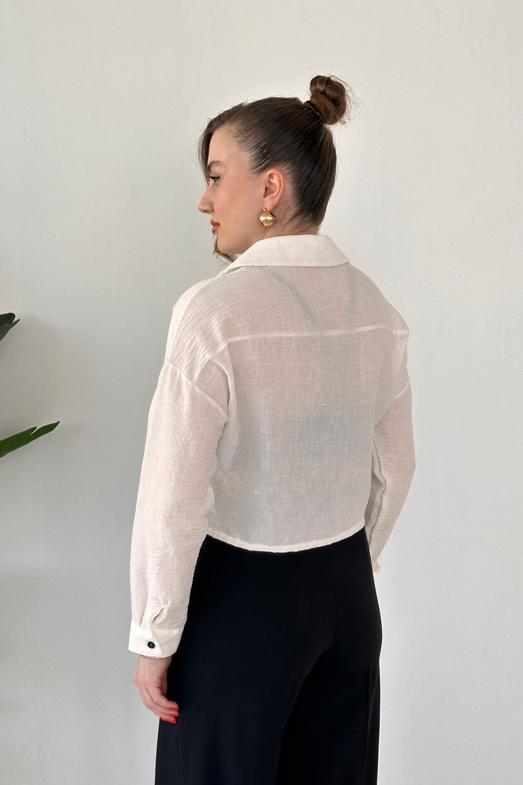 Zebra Tie Embroidered Shirt